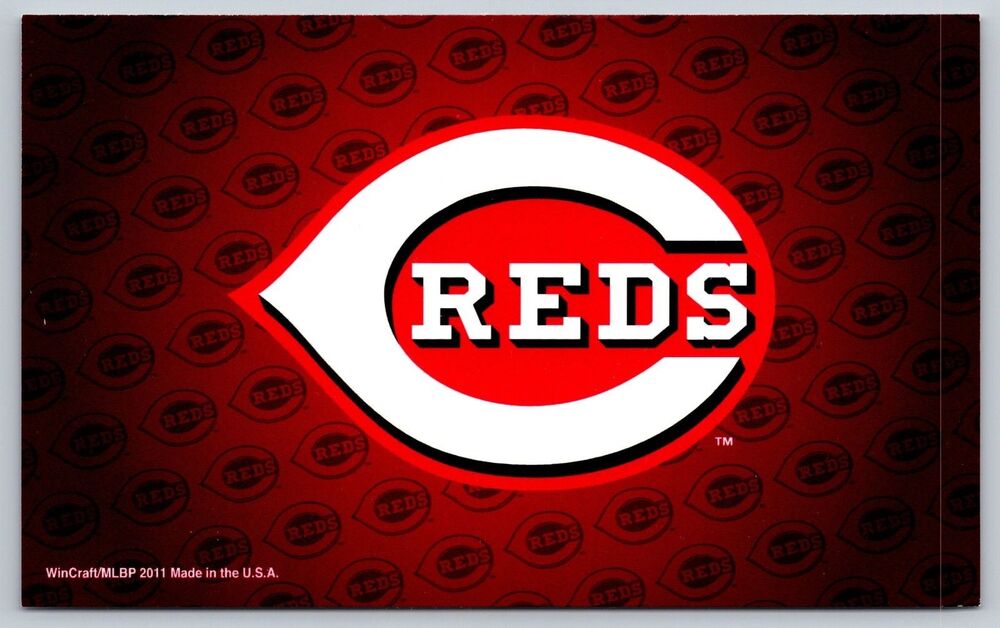 Postcard Ohio Cincinnati Reds Made in USA 2011 Baseball Wishbone C